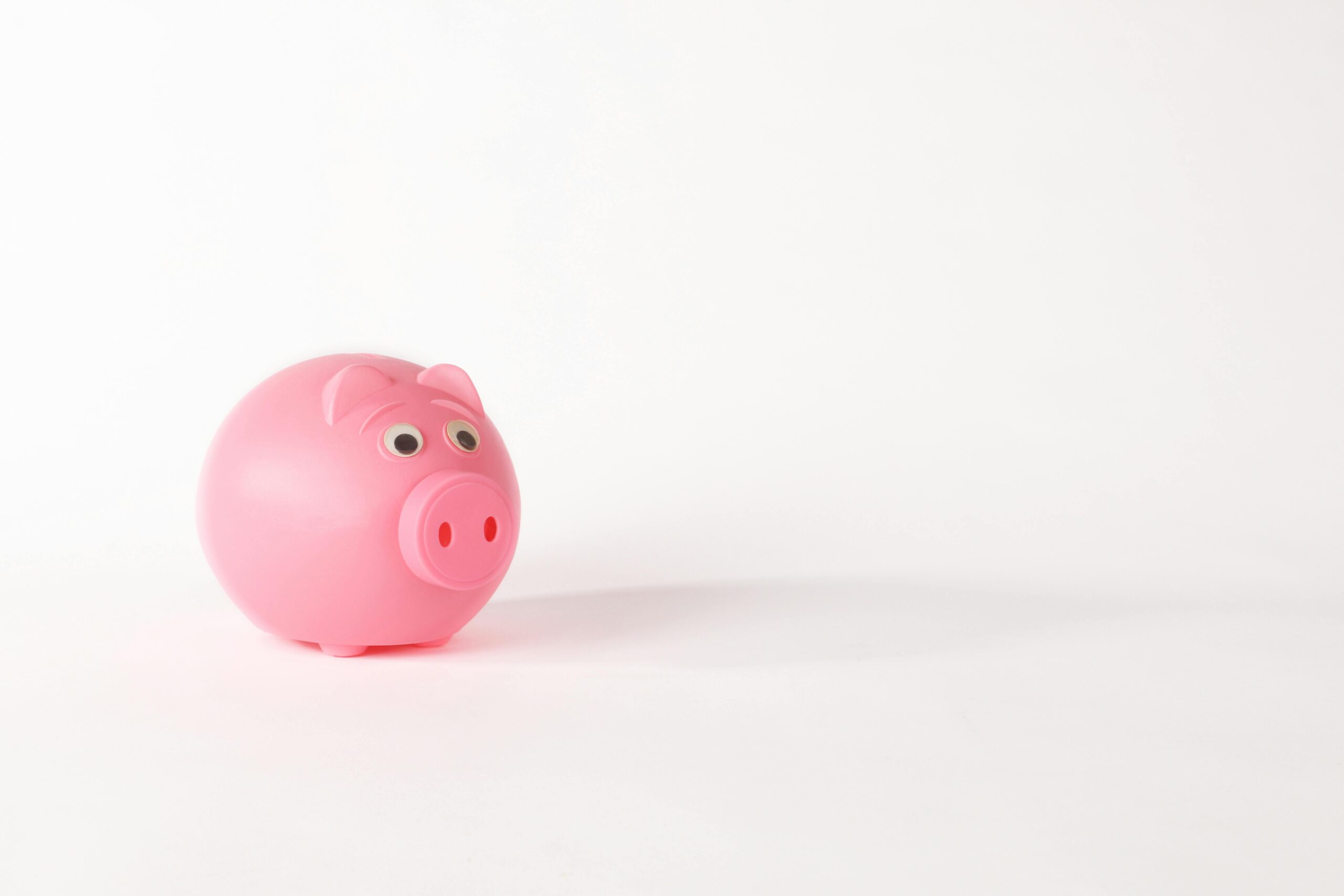 Piggy bank symbolising saving and building an emergency fund for financial security